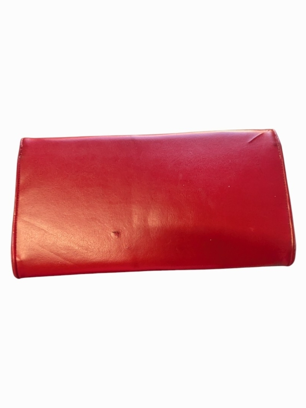 Women's Red Leather Women's Clutch Bag - Picture 2 of 2